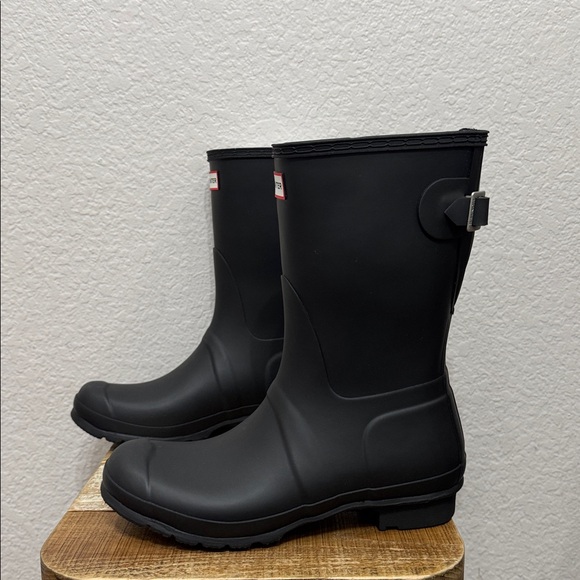 Hunter The Original Short Black Boots Size 10 NEW - Picture 4 of 8